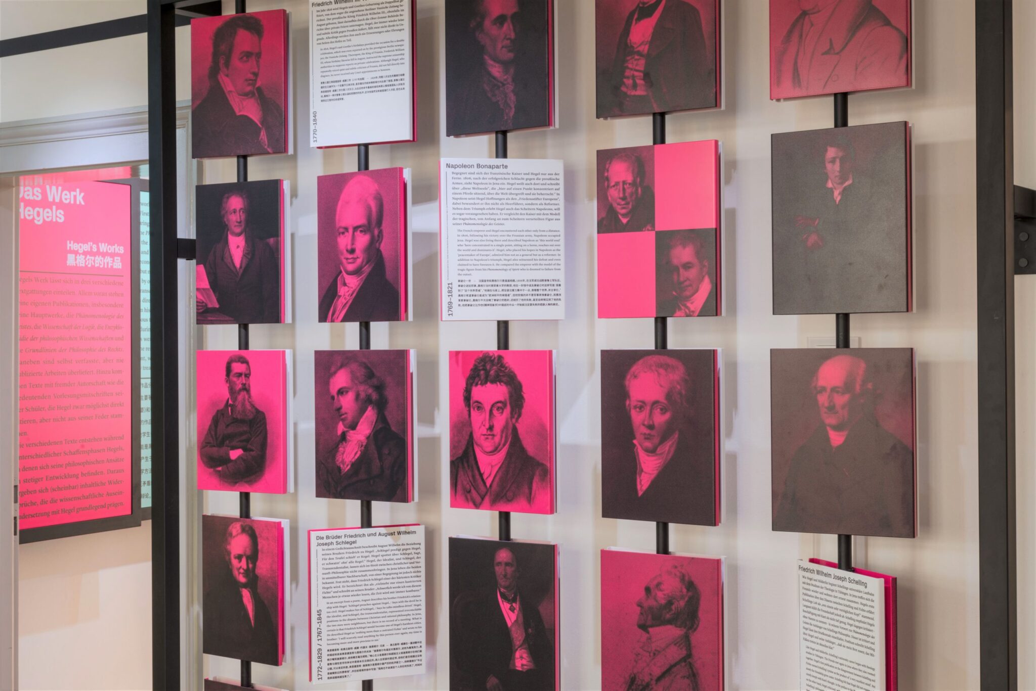 Ausstellung im Hegel-Haus Stuttgart - Bilderwand Detail